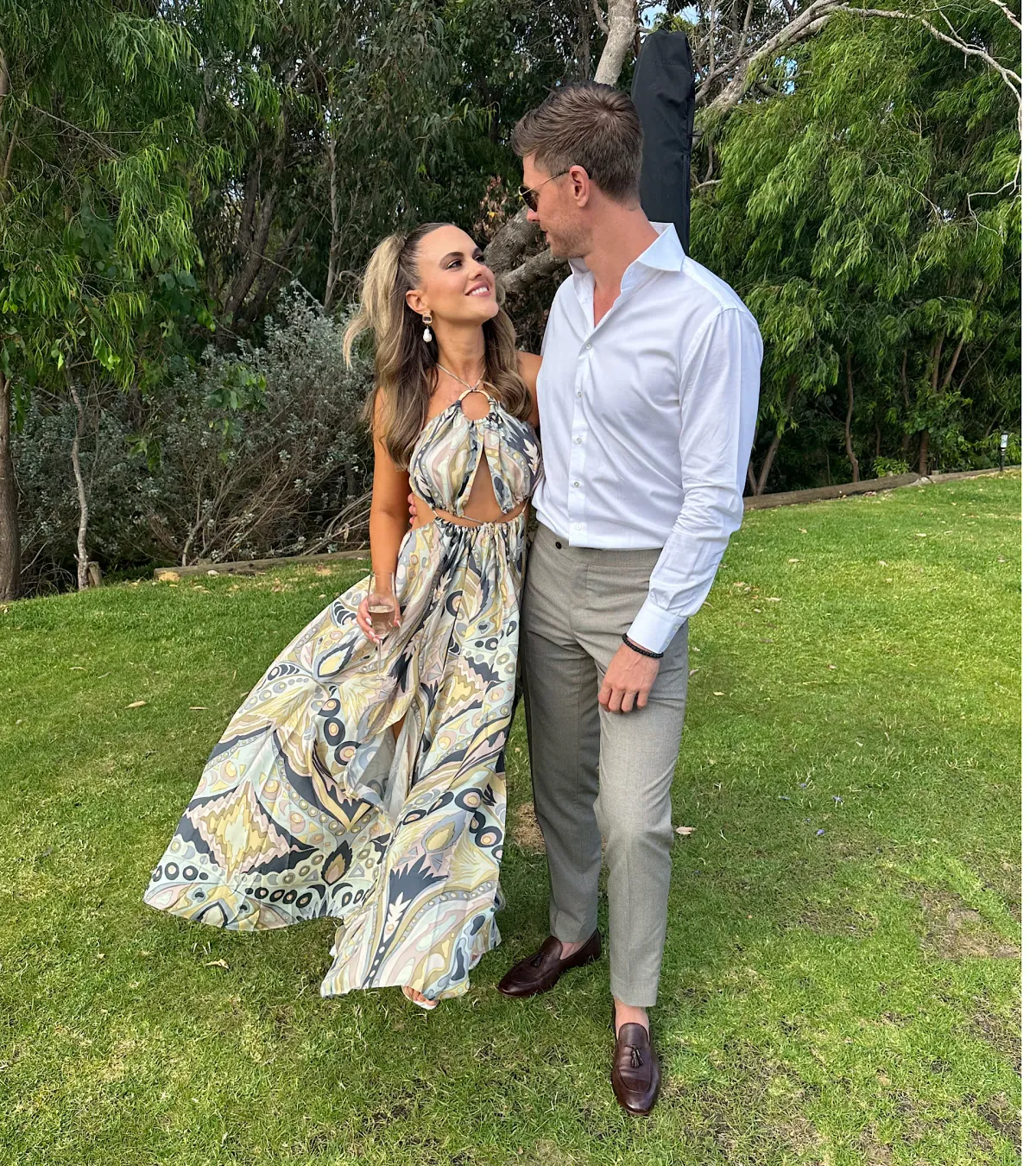 Cult Gaia Aphrodite Gown Aloe Multi Size XS / Au 6 - Image 3