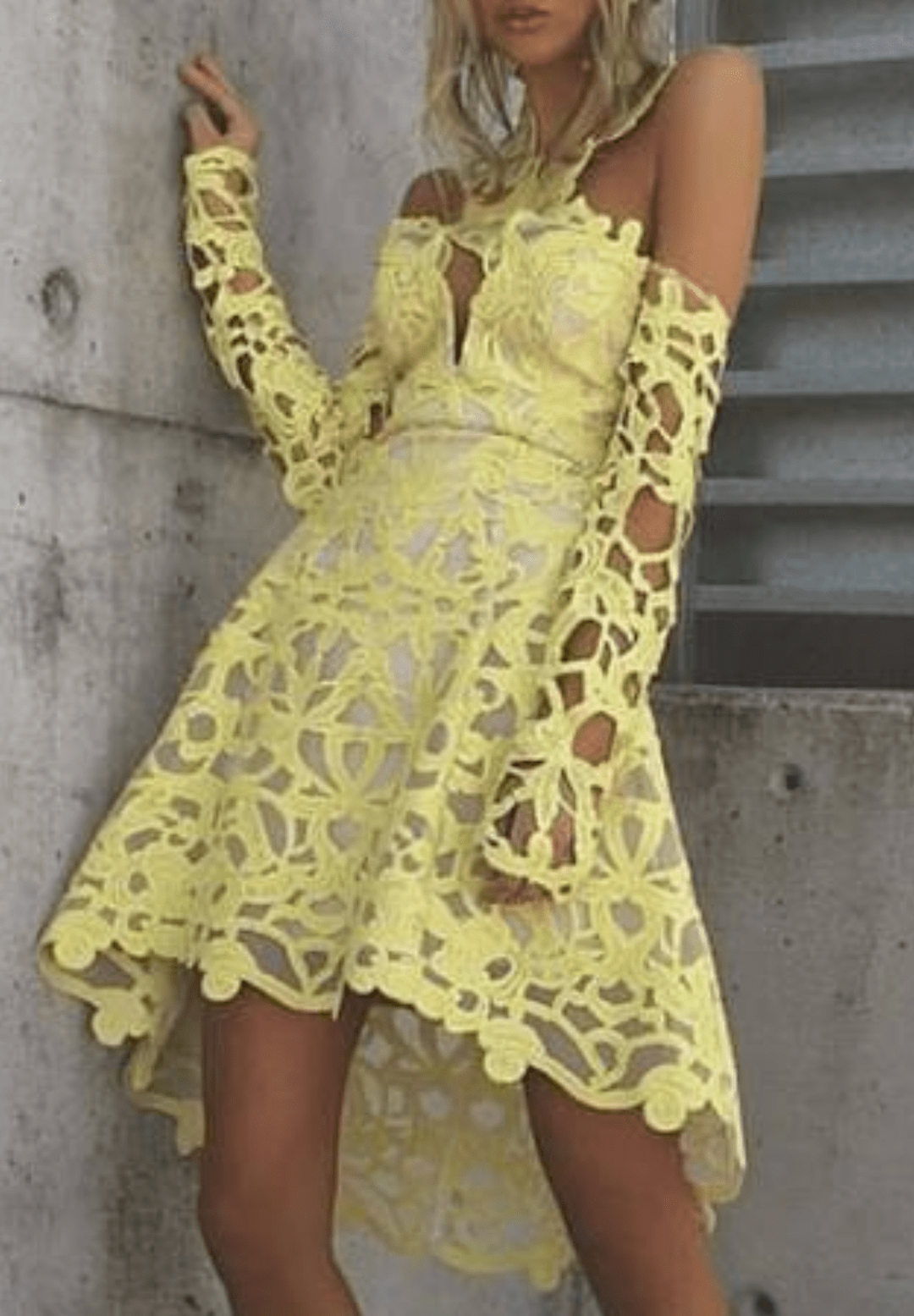Thurley Arbury Dress in Daffodil Yellow Size 10 for rent on The Volte - main image