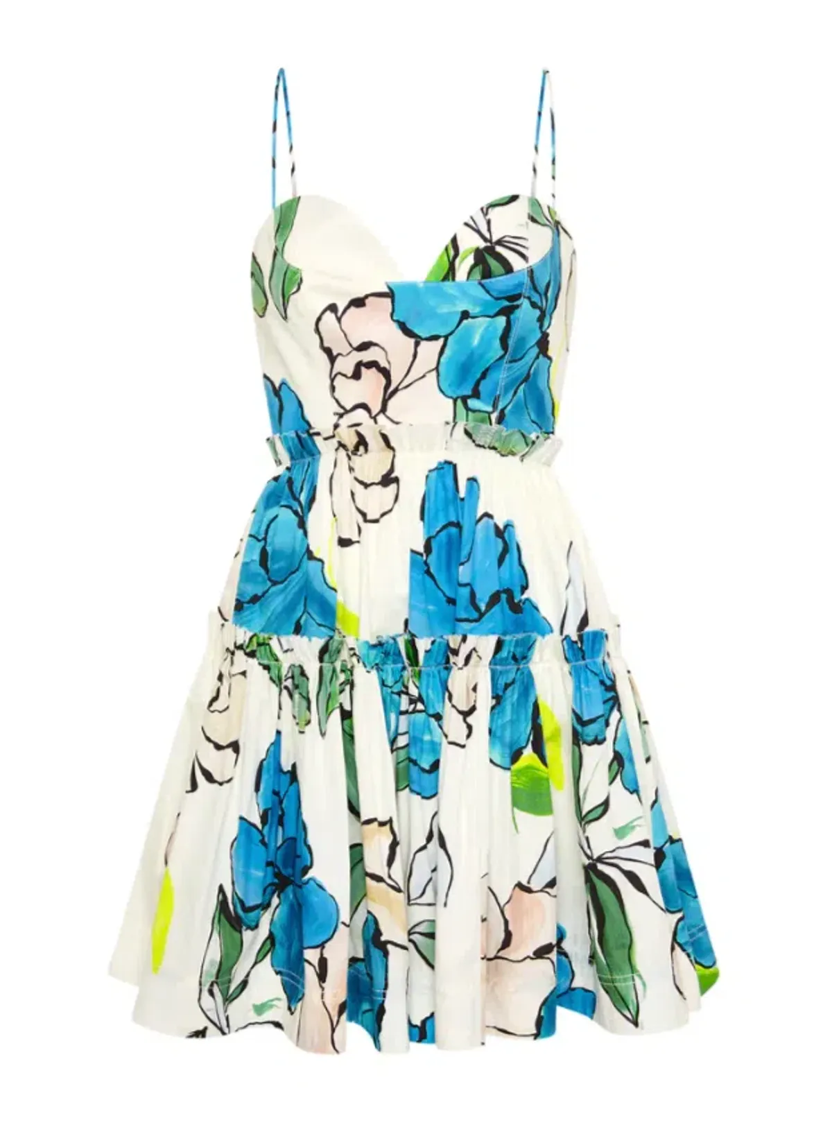 Aje Maya Tiered Mini Dress Cool Camellia Size AU 4 - Image 4