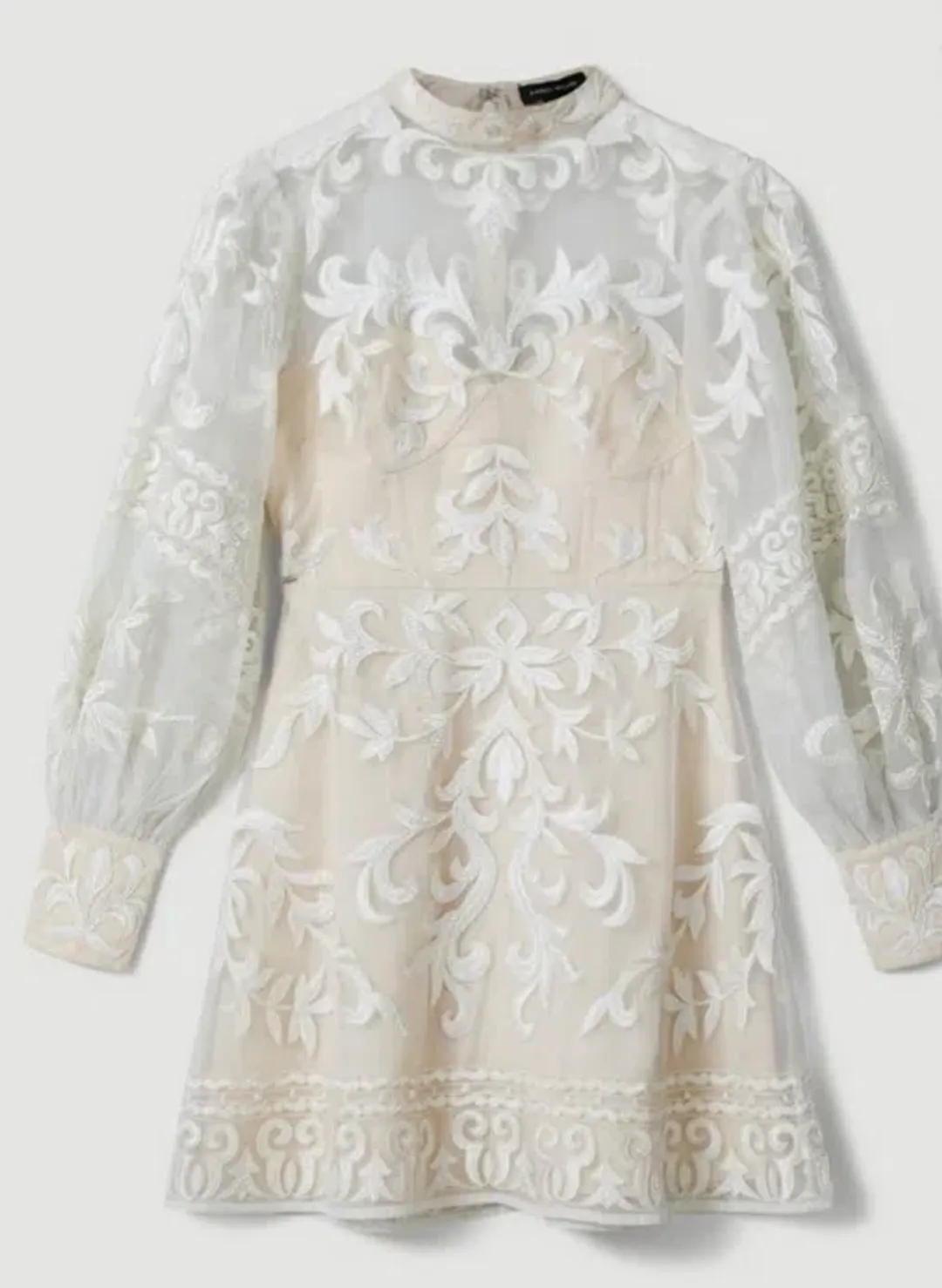 Lydia Millen Baroque Applique mini dress size 12 for rent on The Volte - main image