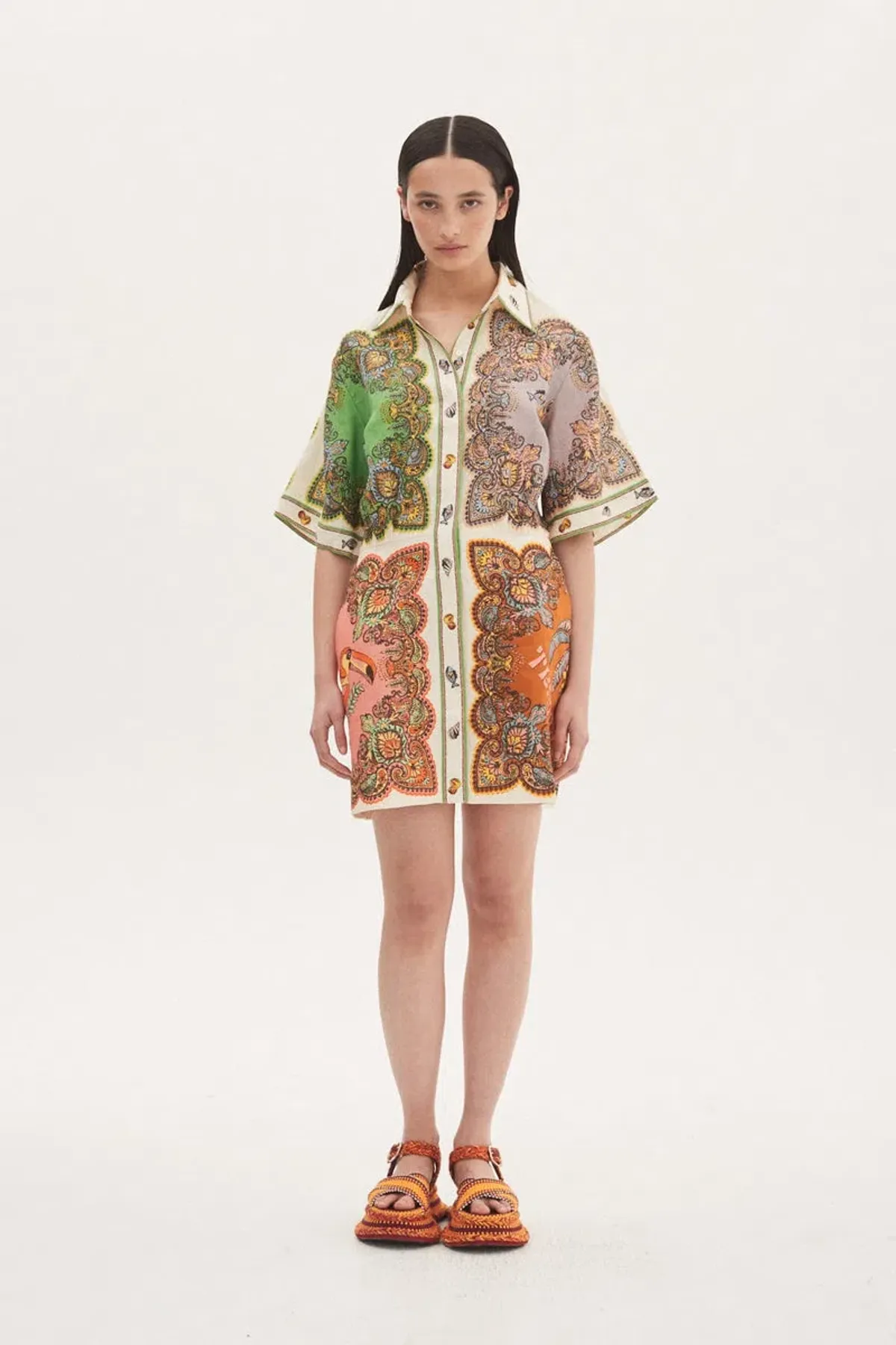 Alemais Trippy Troppo Mini Dress Print Size 14 for rent on The Volte - main image
