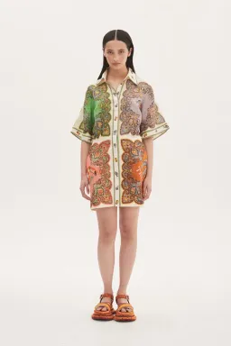Alemais Trippy Troppo Mini Dress Print Size 14 for rent on The Volte - image 1