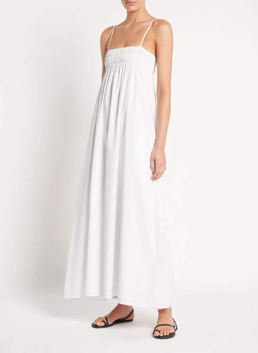 Faithfull the Brand Urtica Maxi Dress White Size 10 for rent on The Volte - main image