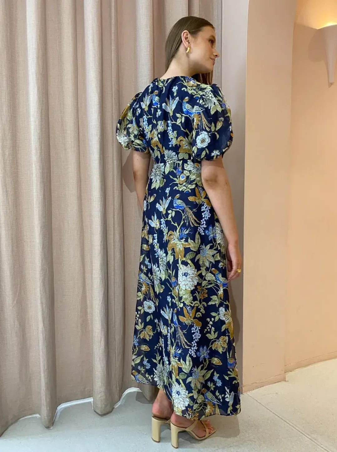 Sir The Label Lilian Puff Sleeve Dress Floral Size 8 for rent on The Volte - main image