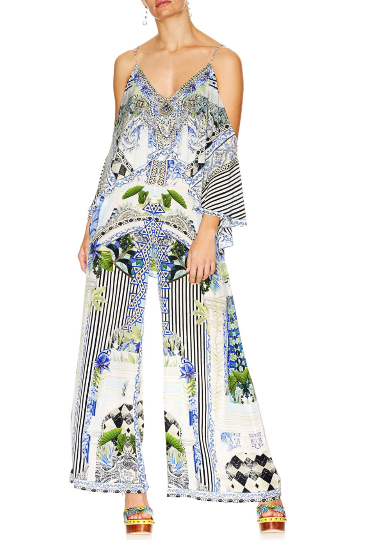 CAMILLA Sweet Escape Double Layer Jumpsuit for rent on The Volte - main image