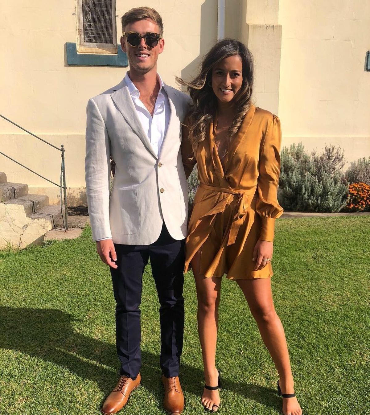 Zimmermann Wrap Dress Gold Size 0 / AU 8 - Image 3