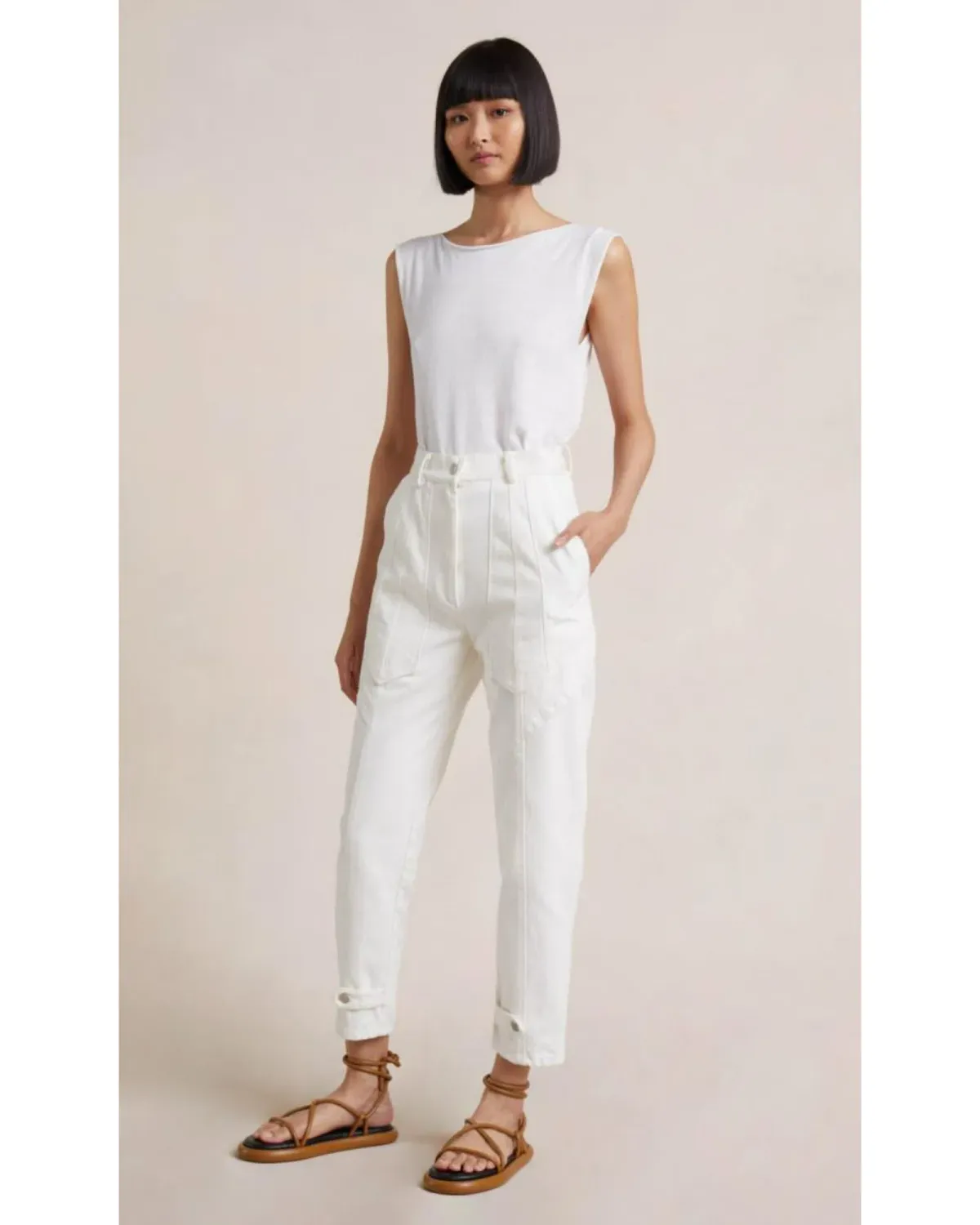 Bec & Bridge Sabine Pant White Size AU 8 - Image 1
