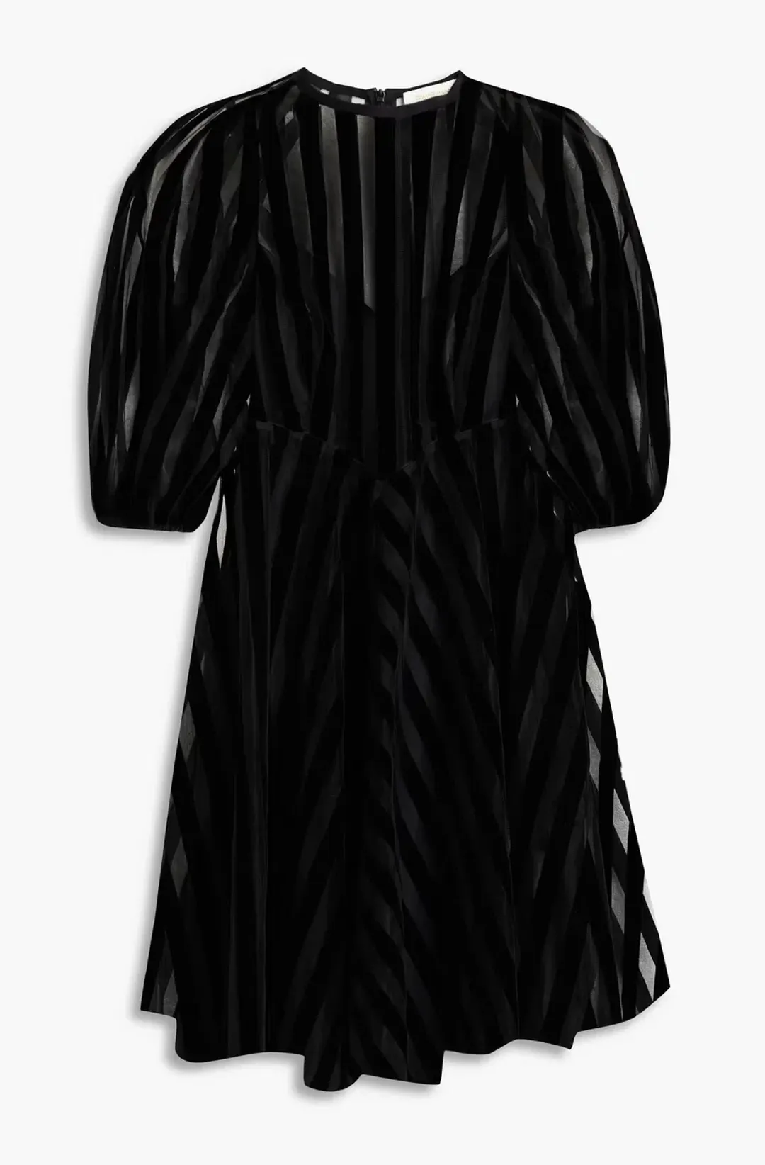 Zimmermann Flocked Tulle Mini Dress Black Size 8 for rent on The Volte - main image