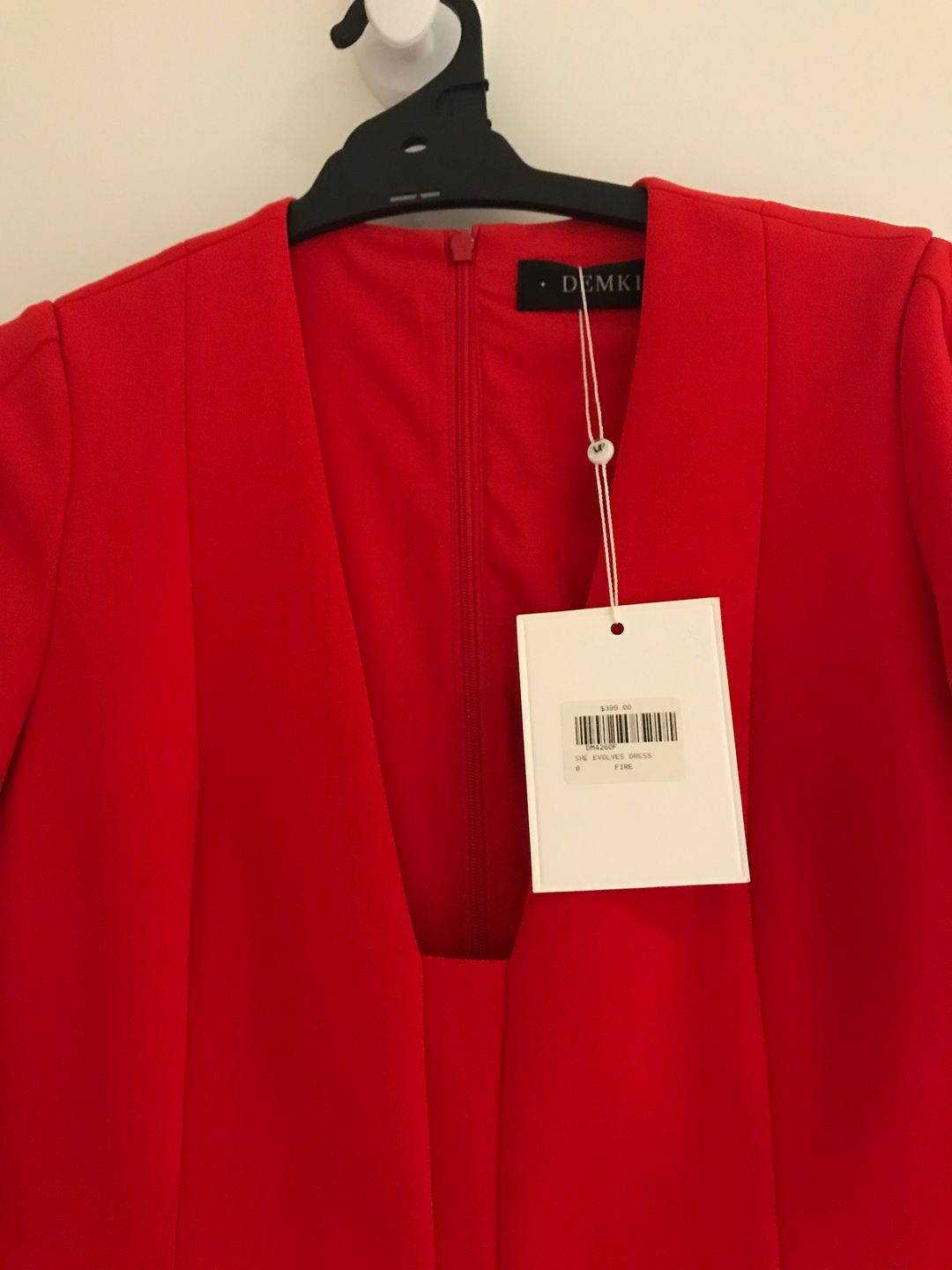 DEMKIW She Evolves Dress in Fire Red, Size 8 for rent on The Volte - main image