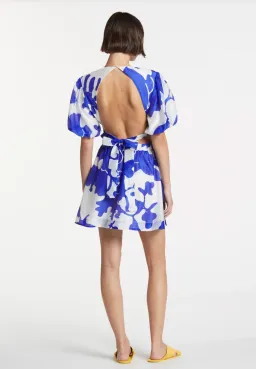 Sir the Label Vivi Open Back Mini Dress Merce Abstract Print Size AU 6 for rent on The Volte - image 2