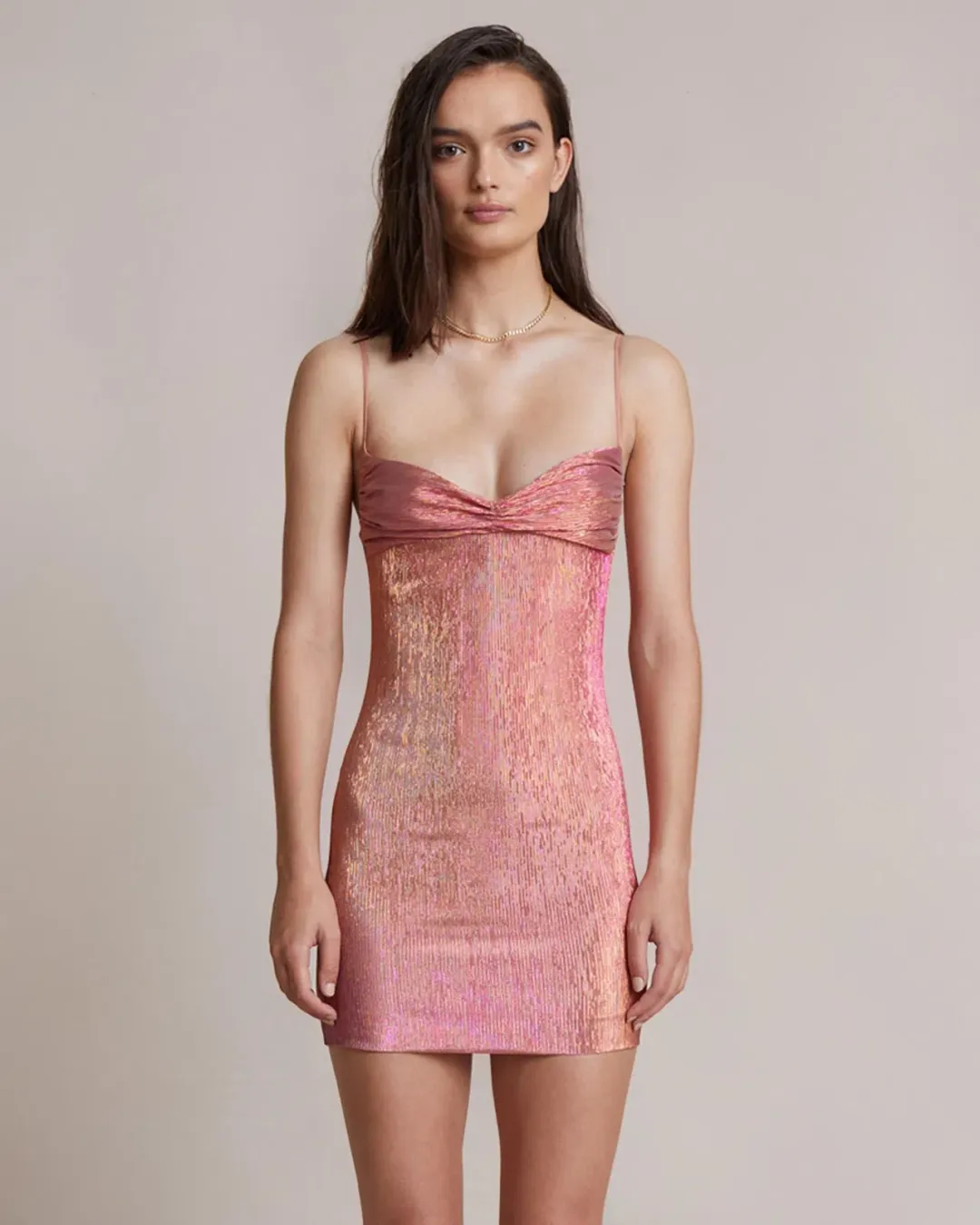 Bec & Bridge Party Rock Mini Dress Pink Size AU 6 for rent on The Volte - main image