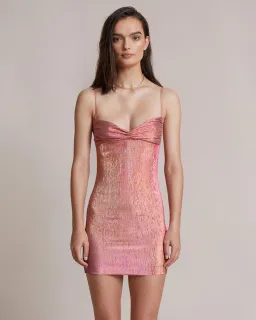 Bec & Bridge Party Rock Mini Dress Pink Size AU 6 for rent on The Volte - image 2