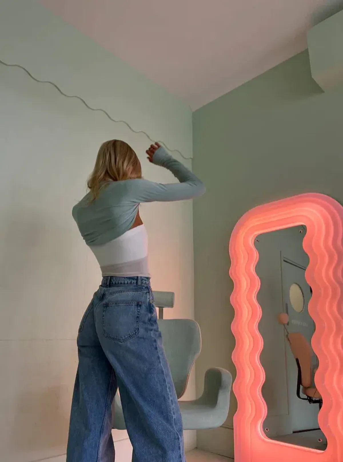 With Harper Lu Bamboo Bolero Sage Green Size 0/S - Image 2