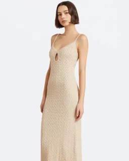 Bec & Bridge Effie Knit Key Maxi Dress Shell Size S / Au 8 for rent on The Volte - image 2