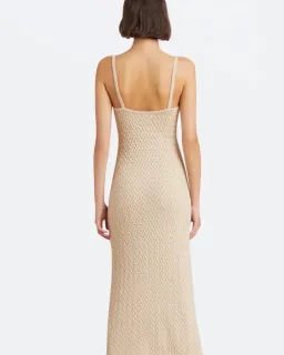 Bec & Bridge Effie Knit Key Maxi Dress Shell Size S / Au 8 for rent on The Volte - image 3