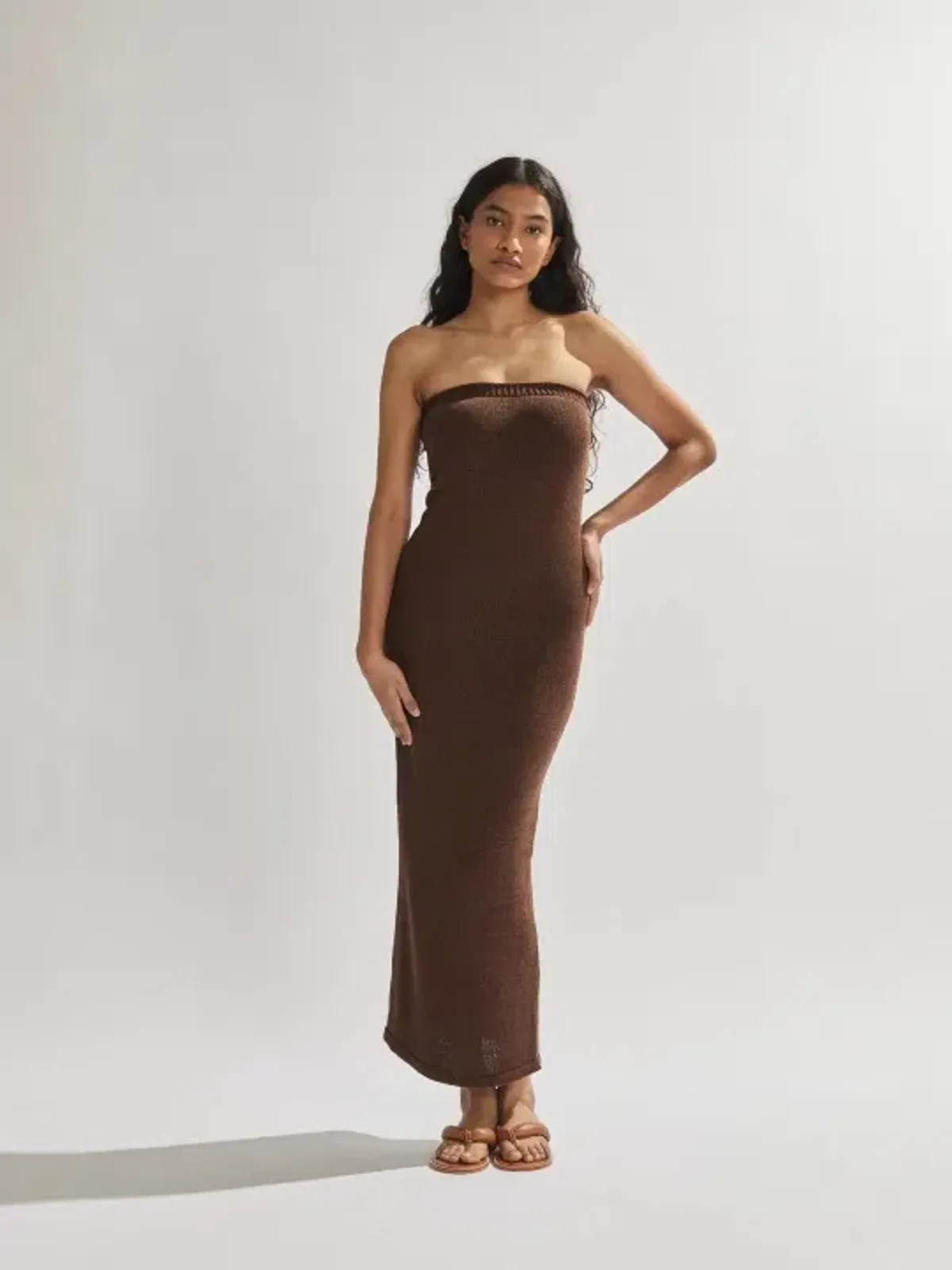One Mile the Label Cora Maxi Dress Brown Size S / Au 8 for rent on The Volte - main image