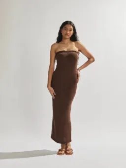 One Mile the Label Cora Maxi Dress Brown Size S / Au 8 for rent on The Volte - image 1