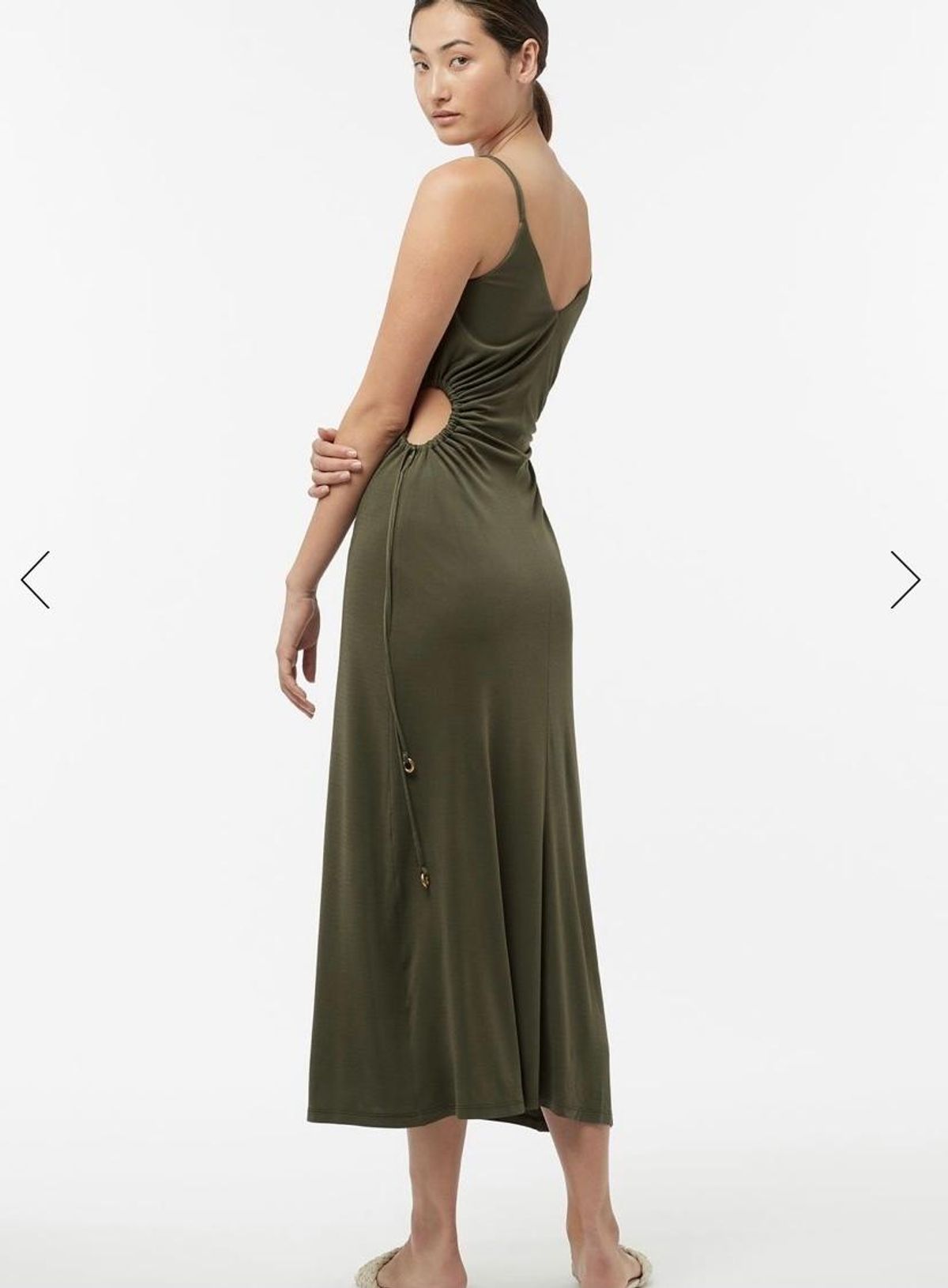 Manning Cartell Perpetual Green Dress Olive Size 6 - Image 3