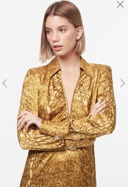 Manning Cartell Golden Atlas L/S Dress Gold Size 6 for rent on The Volte - image 4