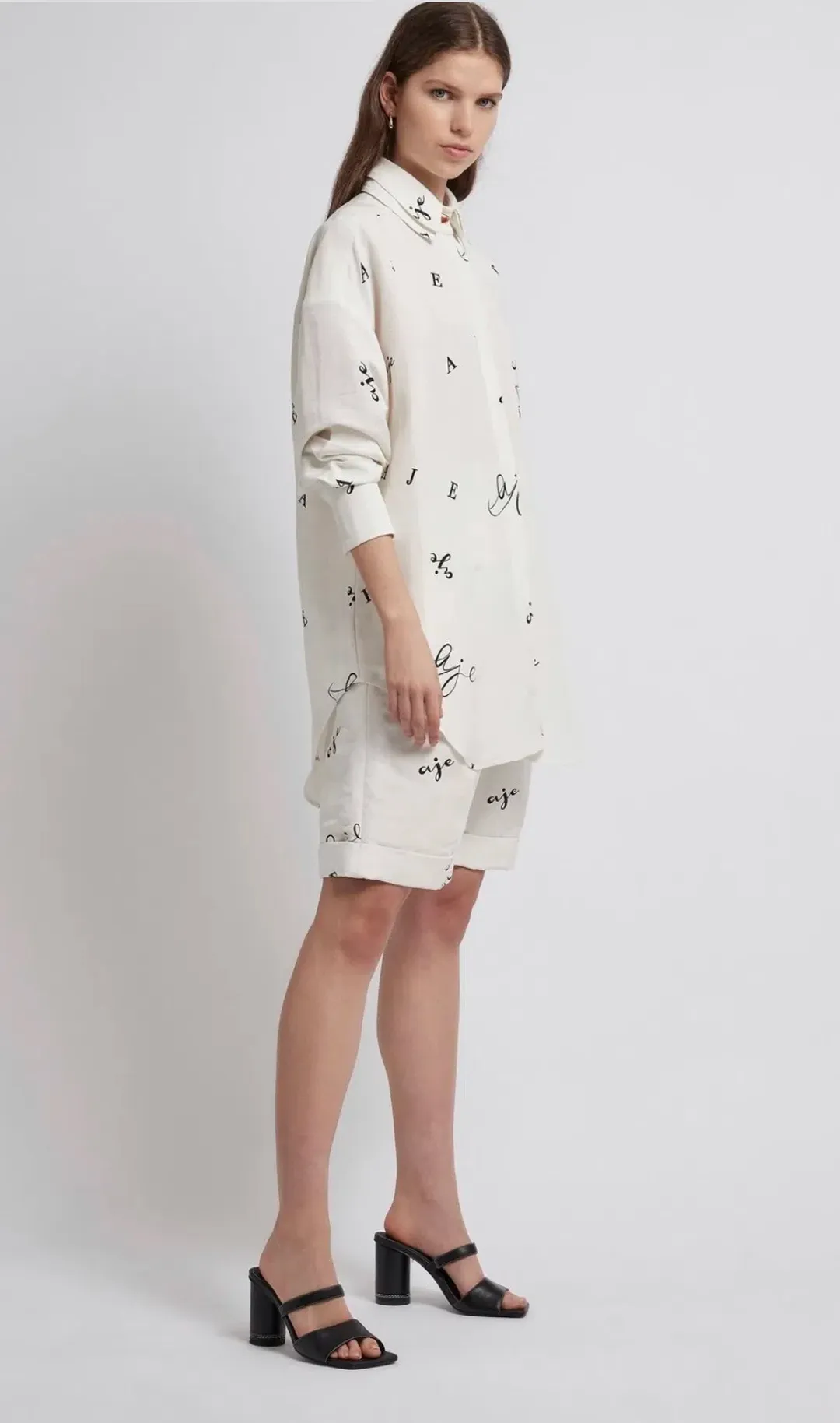 Aje Psychedelia Multi Logo Shirt Size 10 for rent on The Volte - main image