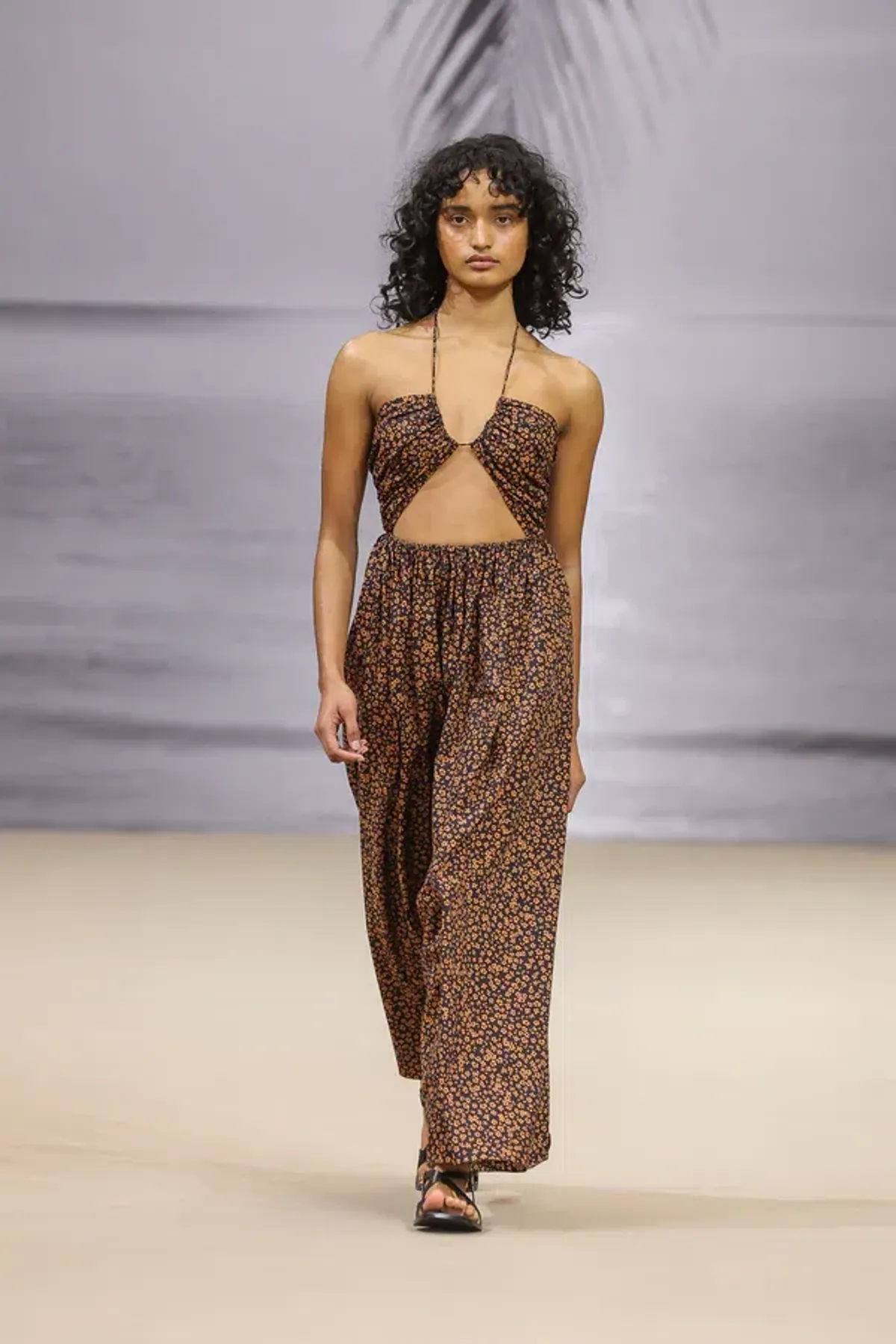 Matteau Bandeau Tie Dress Brown Size 8 - Image 1