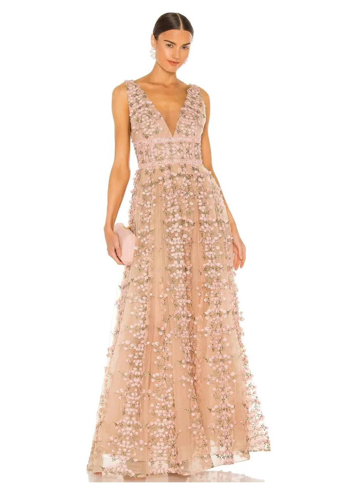 Bronx and Banco Megan Maxi Dress Rose Size 10 - Image 1