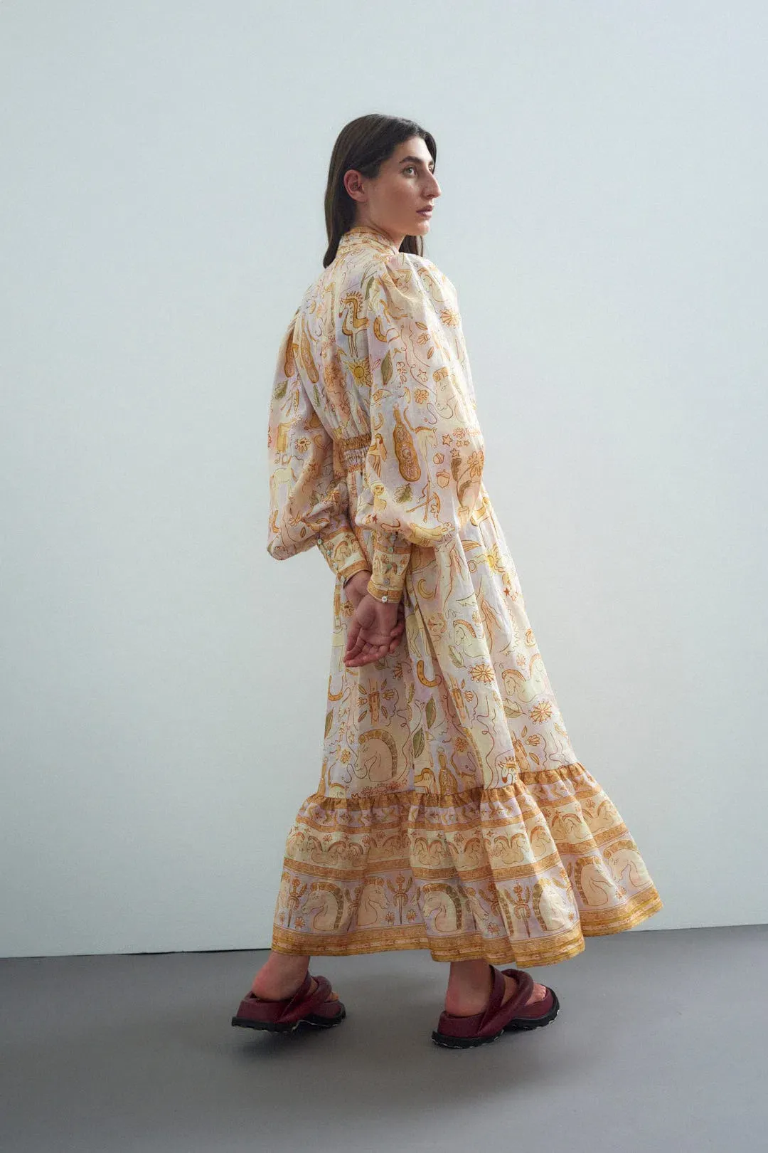 Alemais Solitaire Midi Dress Print Size 12 for rent on The Volte - main image