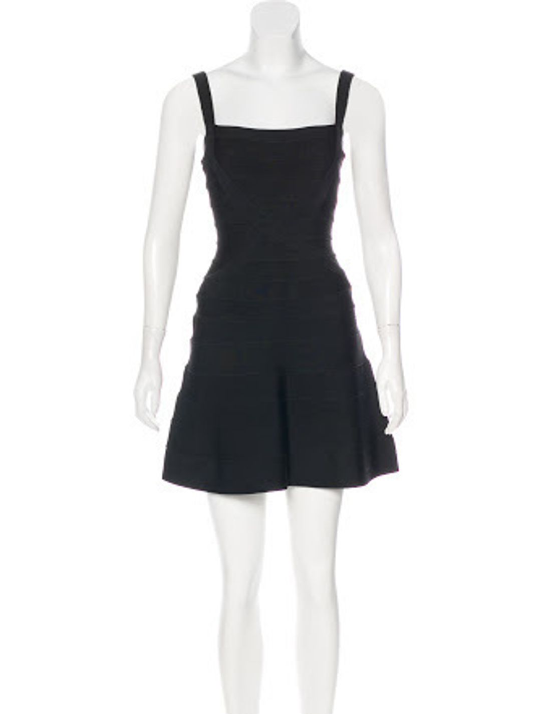 Herve Leger Black Cocktail Dress for rent on The Volte - main image