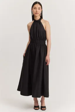 Country Road Halter Midi Dress Black Size AU 10 for rent on The Volte - image 1