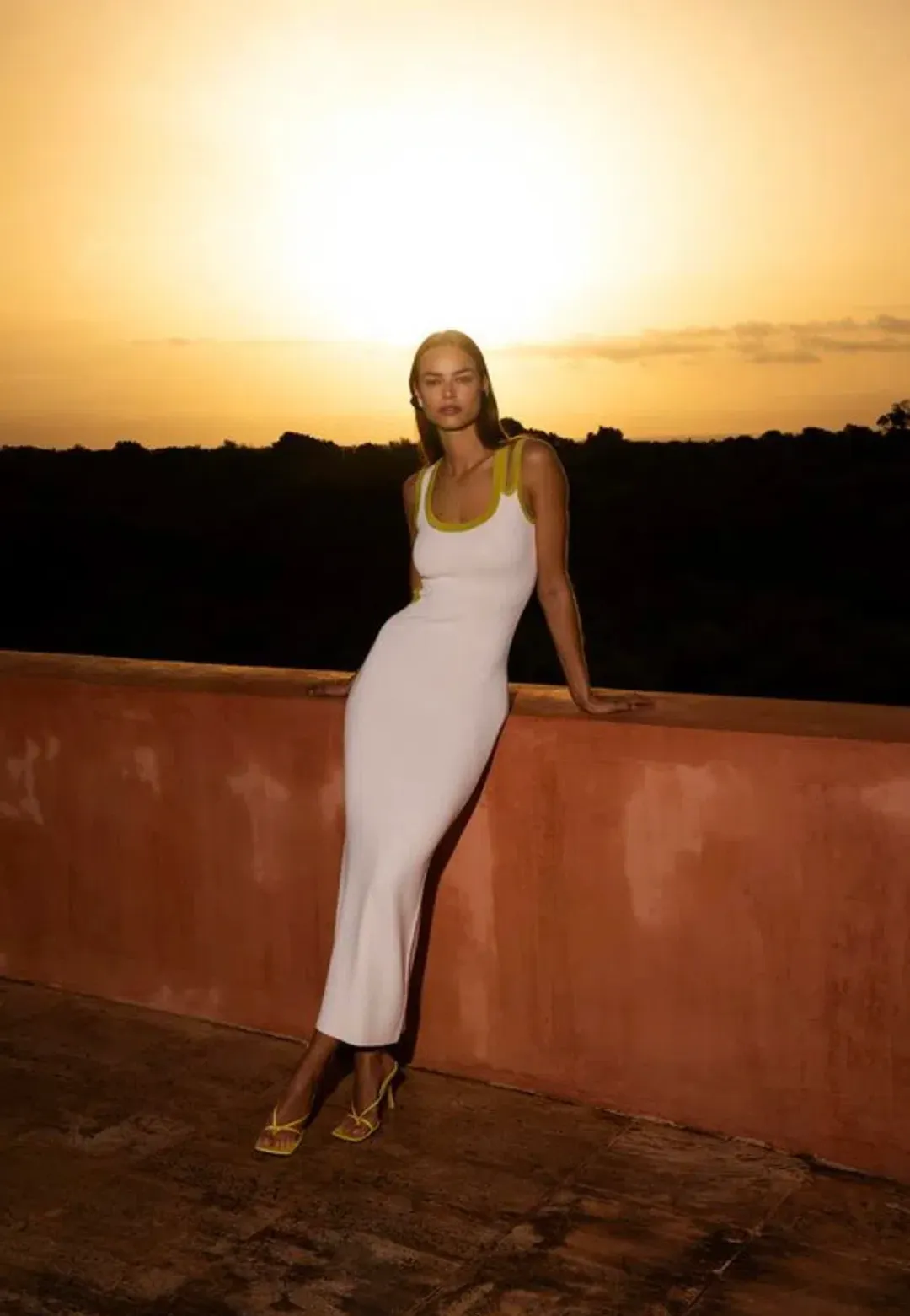 Sir The Label Evalina Cut Out Dress White Size AU 6 for rent on The Volte - main image