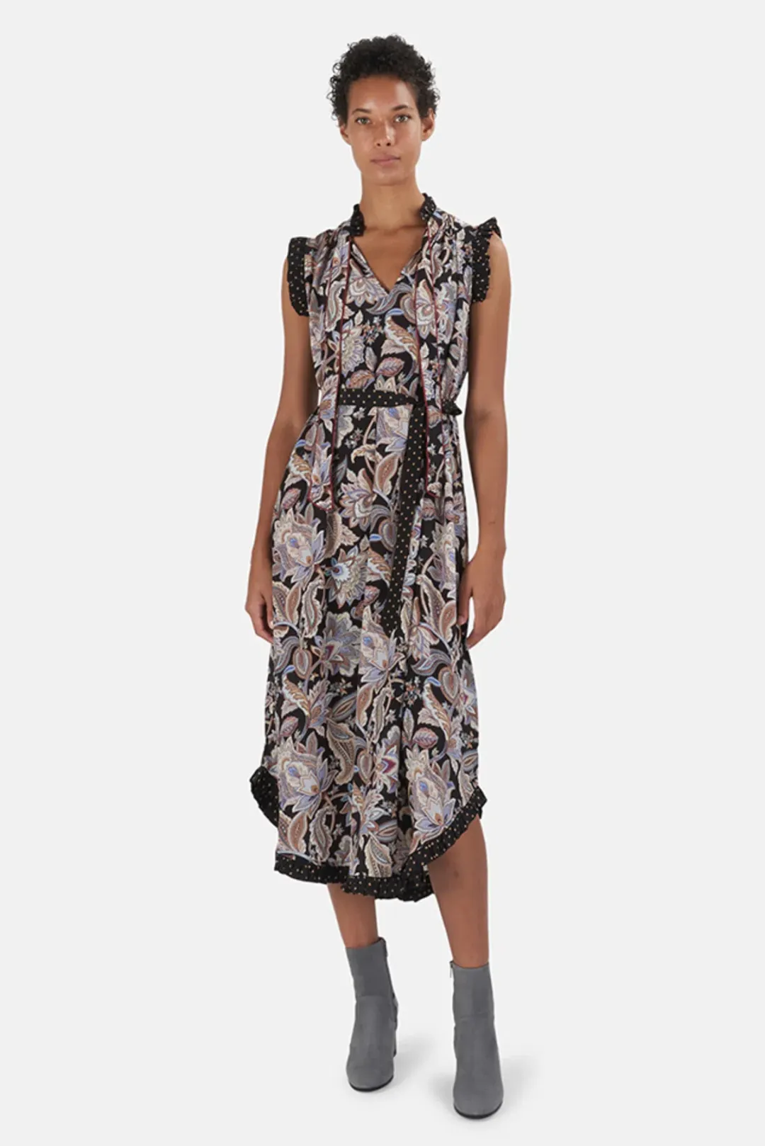 Zimmermann Ladybeetle Flutter Dress Floral Size AU 8 for rent on The Volte - main image