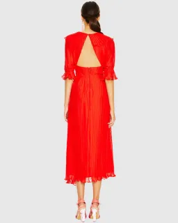 Talulah Sweet Sugar Midi Dress Red Size 8 for rent on The Volte - image 3