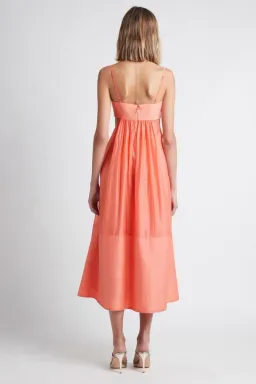 Sheike Grace Midi Dress Peach Size 8 / S for rent on The Volte - image 3