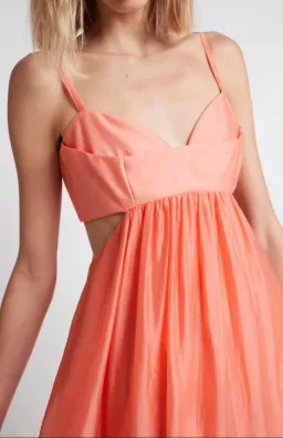 Sheike Grace Midi Dress Peach Size 8 / S for rent on The Volte - image 2