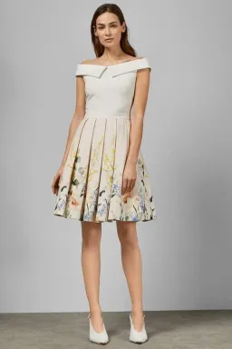 Ted Baker Oceanne Elegance Full Skirt Dress Floral Size 8 for rent on The Volte - image 1