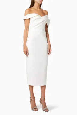 Rachel Gilbert Matteo Dress Ivory Size 8 for rent on The Volte - image 1