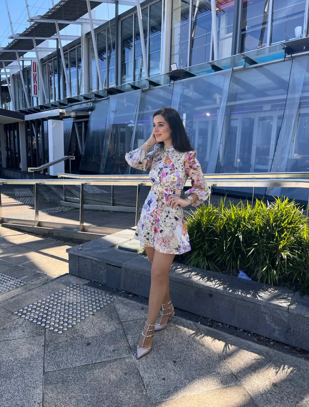 Zimmermann Prima Belted Mini Dress Floral Size 1/Au 10 for rent on The Volte - main image