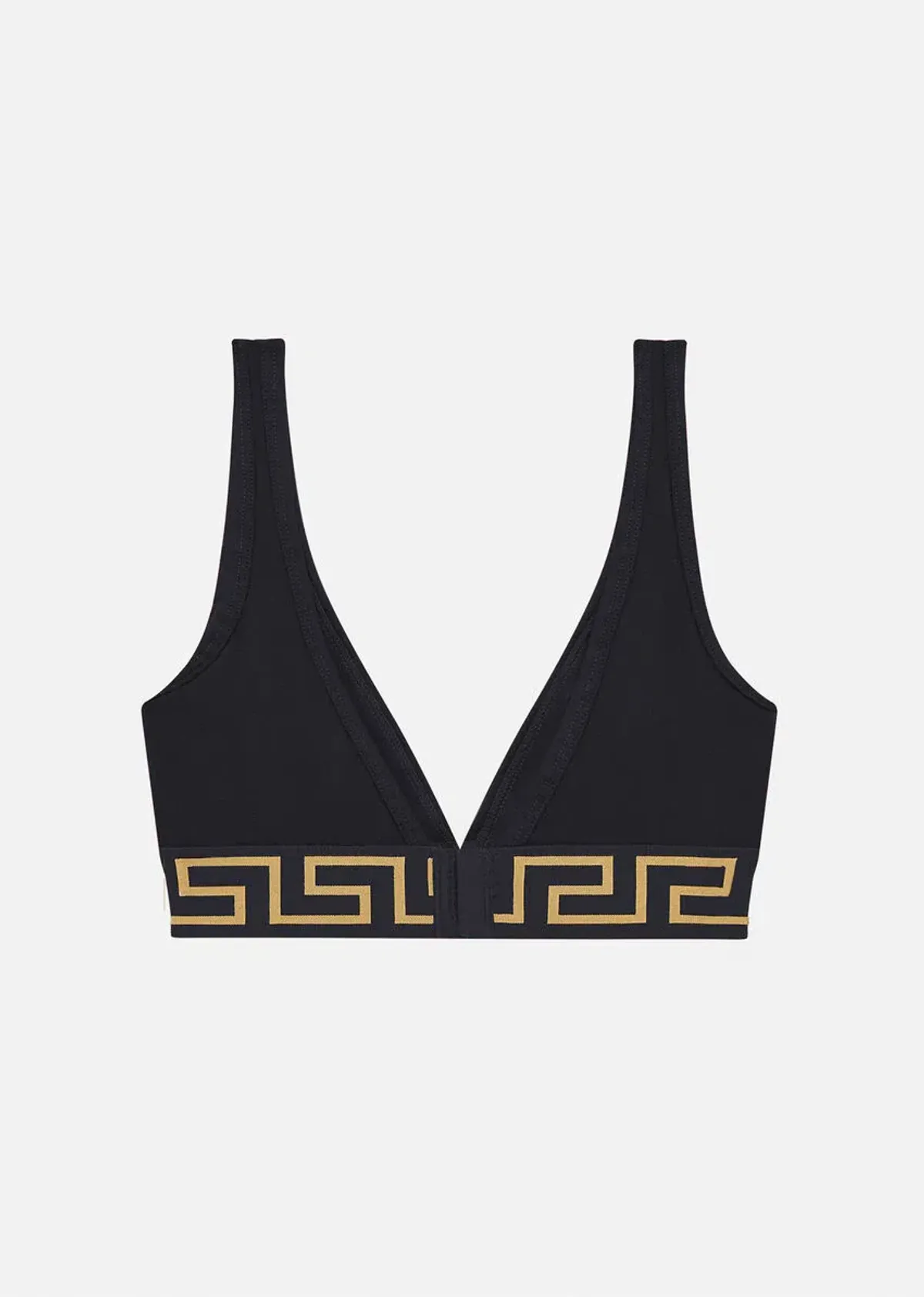 Versace Greca Border Bralette Black Size 1/AU 10 - Image 4