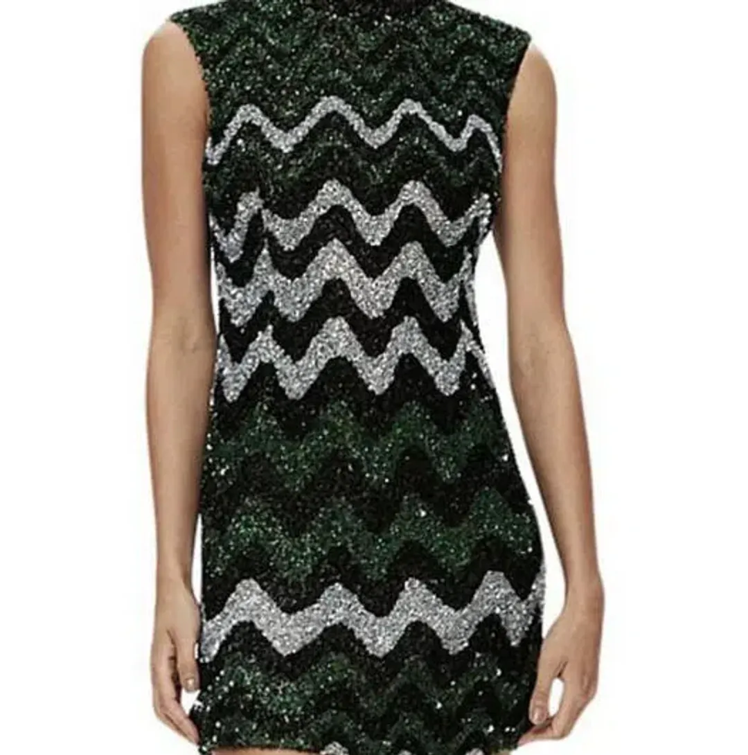 Rachel Gilbert Callum Mini Dress Multi Sequin Size 2/AU 10 for rent on The Volte - main image