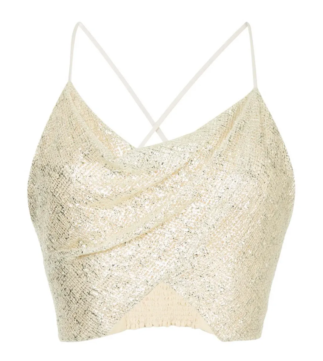 Manning Cartell Flash Bulb Mini Skirt & Cami Set Metallic Gold Size 8 for rent on The Volte - main image