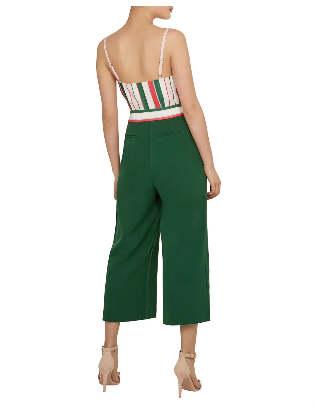 Ted Baker Jordin Tutti Frutti Stripe Jumpsuit in Multi Size 8 for rent on The Volte - main image