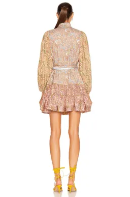 Zimmermann Tempo Silk Mini Dress Print Size 0/Au 8 for rent on The Volte - image 2