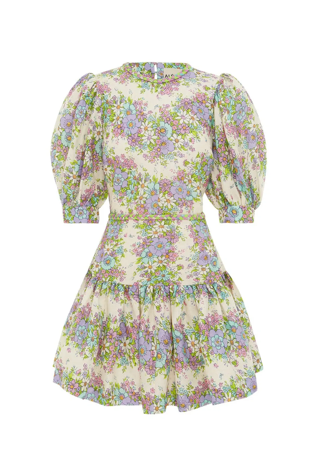 Alemais Agnes Mini Dress Cream Size AU 10 - Image 4