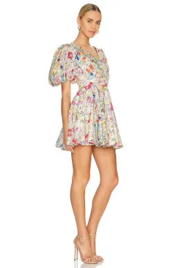 Zimmermann Clover Panelled Mini Dress Spliced Floral Size 1 / Au 10 for rent on The Volte - image 2