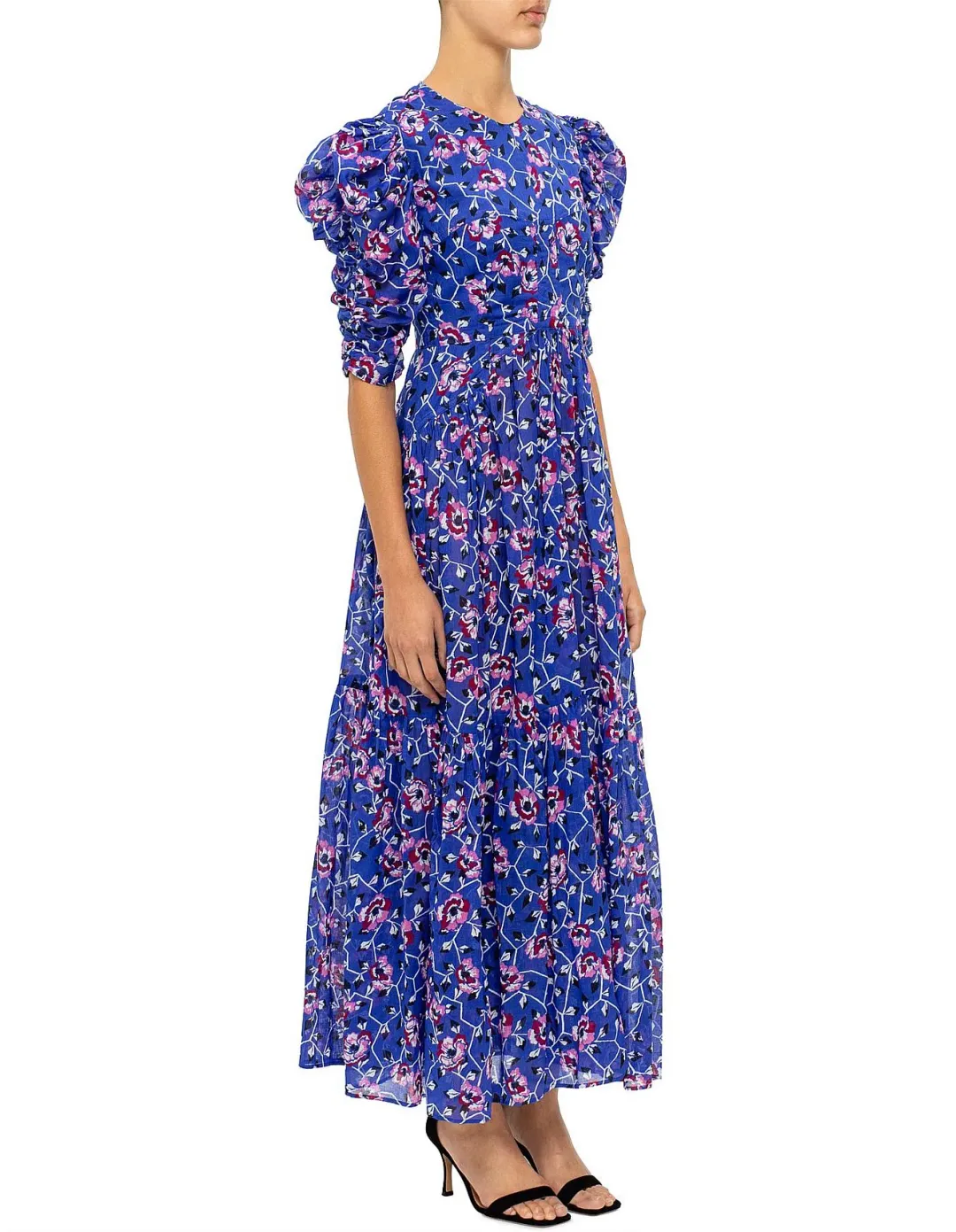Isabel Marant Etoile Electric Dress Floral Print Blue Size 10 for rent on The Volte - main image