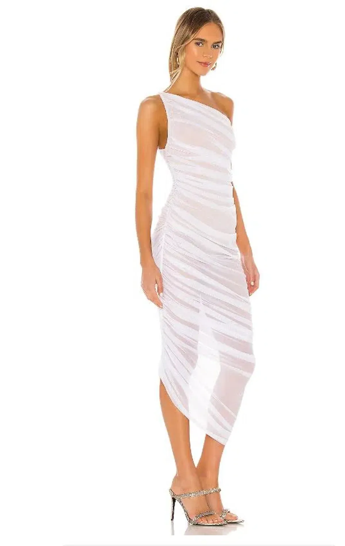 Norma Kamali Diana Gown White Size 8 - Image 1
