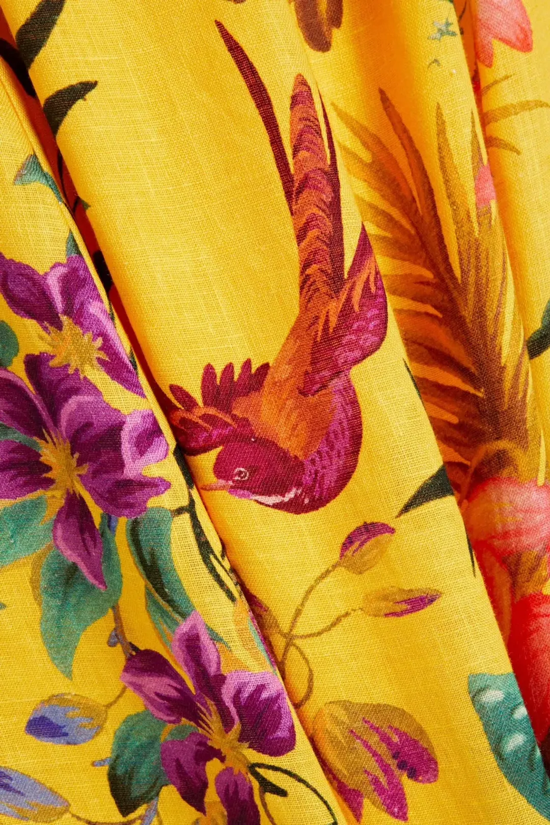 Zimmermann Tropicana Cut Out Midi Dress Yellow Size 1 / AU 10 for rent on The Volte - main image