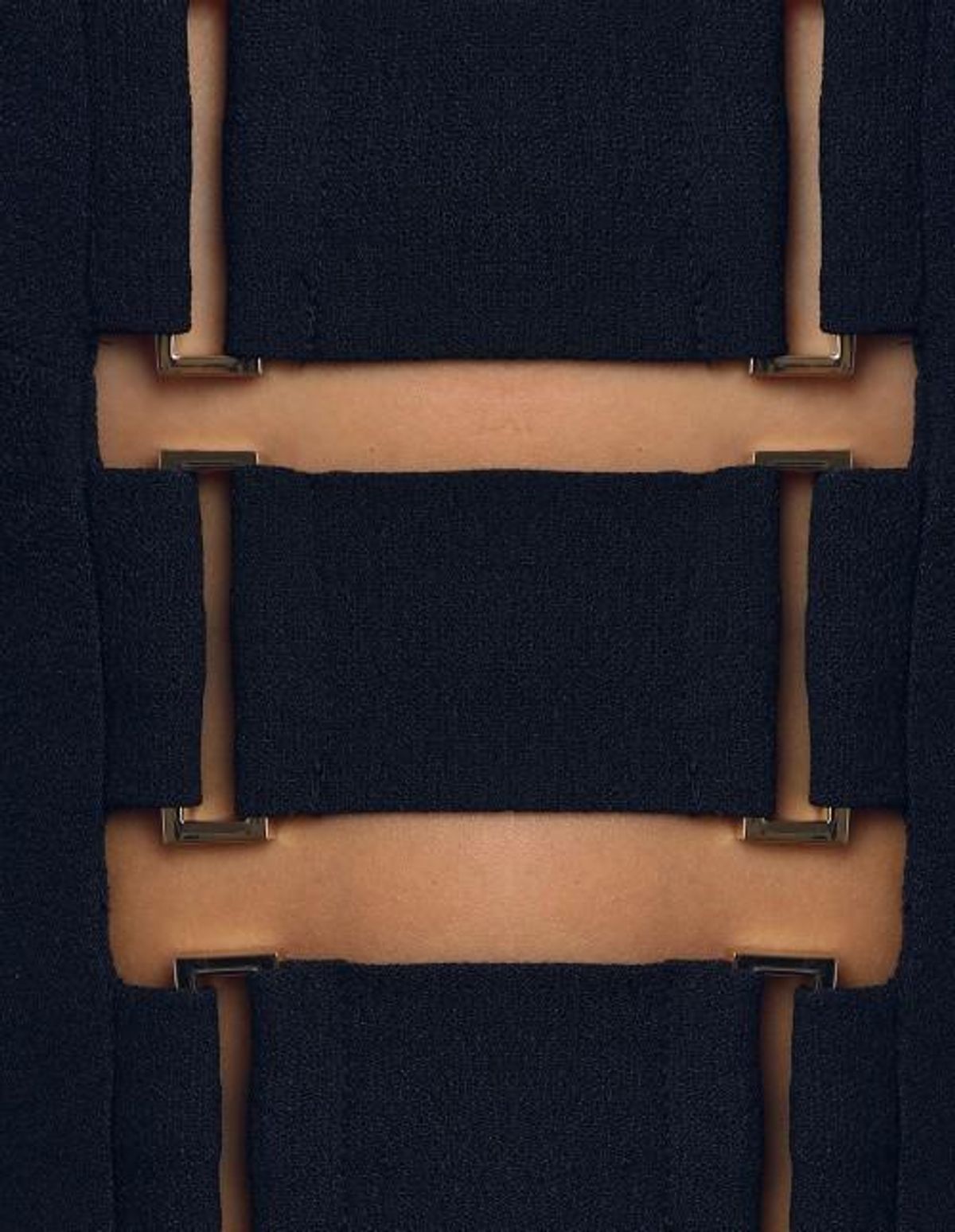 Zimmermann Stretch Crepe Buckle Jumpsuit French Navy Size 8 - Image 2