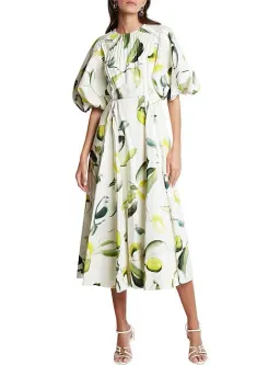 Aje Zest Midi Dress Tropical Lime Size AU 8 for rent on The Volte - image 4