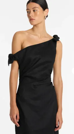 Sir The Label Bettina Off Shoulder Dress In Black Size 3 / AU 12 for rent on The Volte - image 2